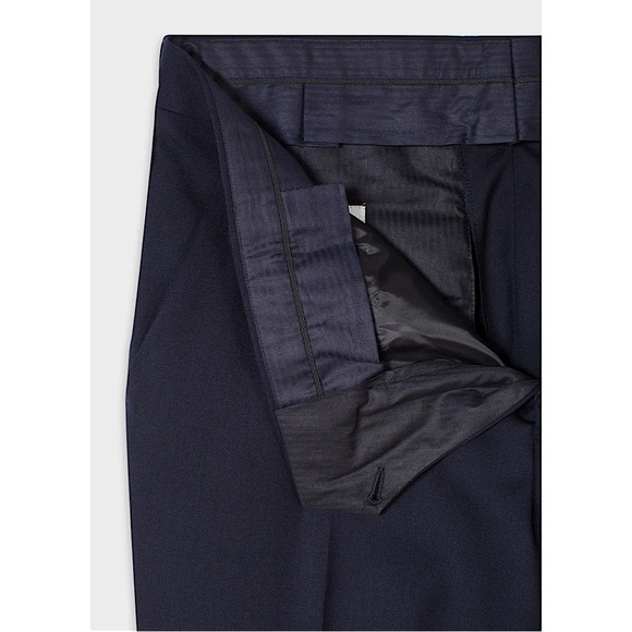 PAUL SMITH Slim-Fit Navy Wool 'A Suit To Travel In' Pants 30 - Picture 4 of 5